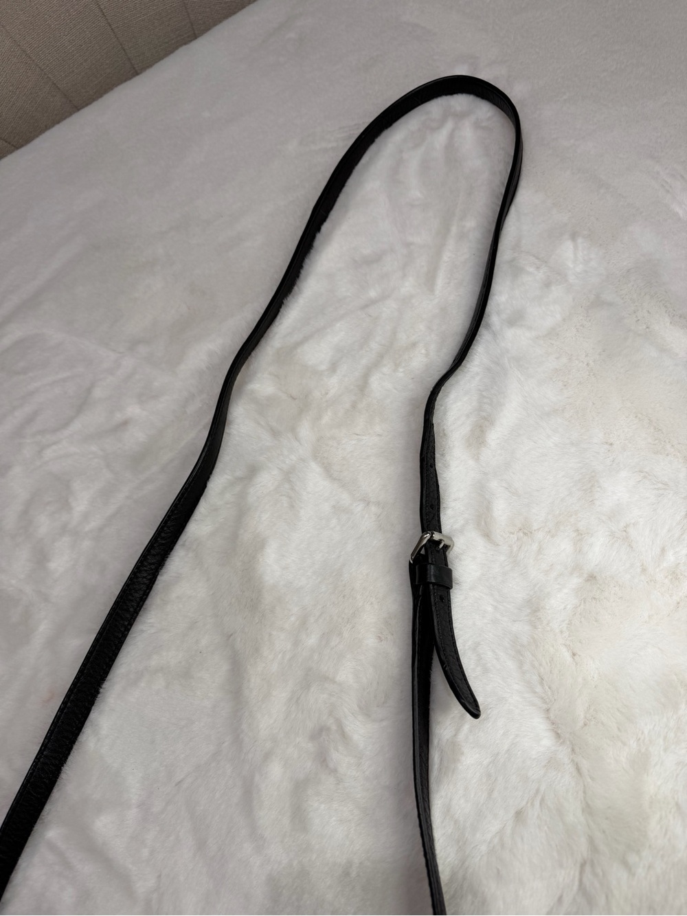 Ralph Lauren Black Embossed Leather Crossbody Bag - Picture 6 of 6